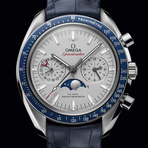 omega moon watch moon phase|omega moonphase watch price.